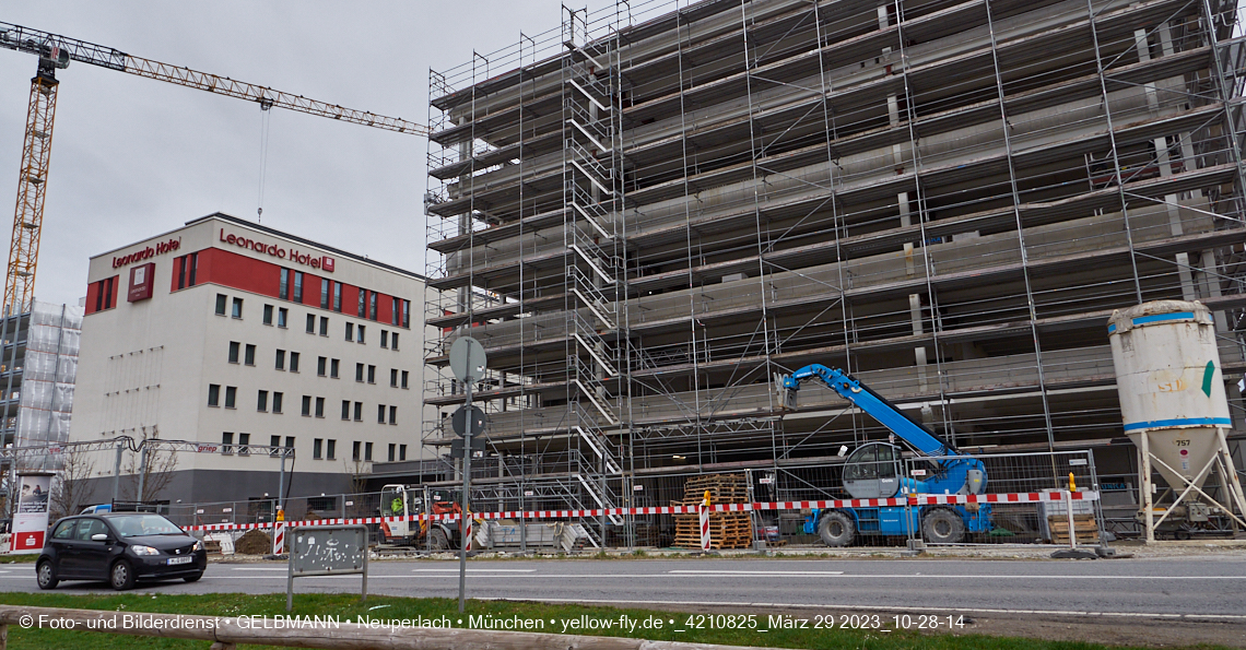 29.03.2023 - Baustelle REVO und Umgebung in Neuperlach